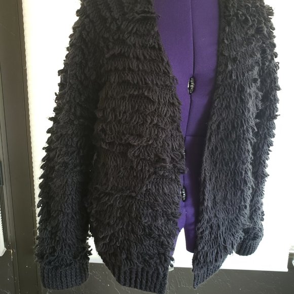 Universal Thread Black Looped Cardigan Sweater - Picture 5 of 9